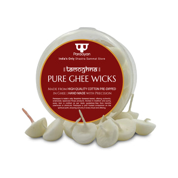 Paraayan Tamoghna Pure Ghee Wicks | 1 Pack, 50 Pieces, 150g