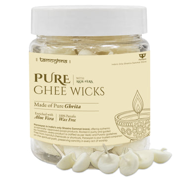 Paraayan Tamoghna Pure Ghee Wicks | 1 Pack, 50 Pieces, 150g