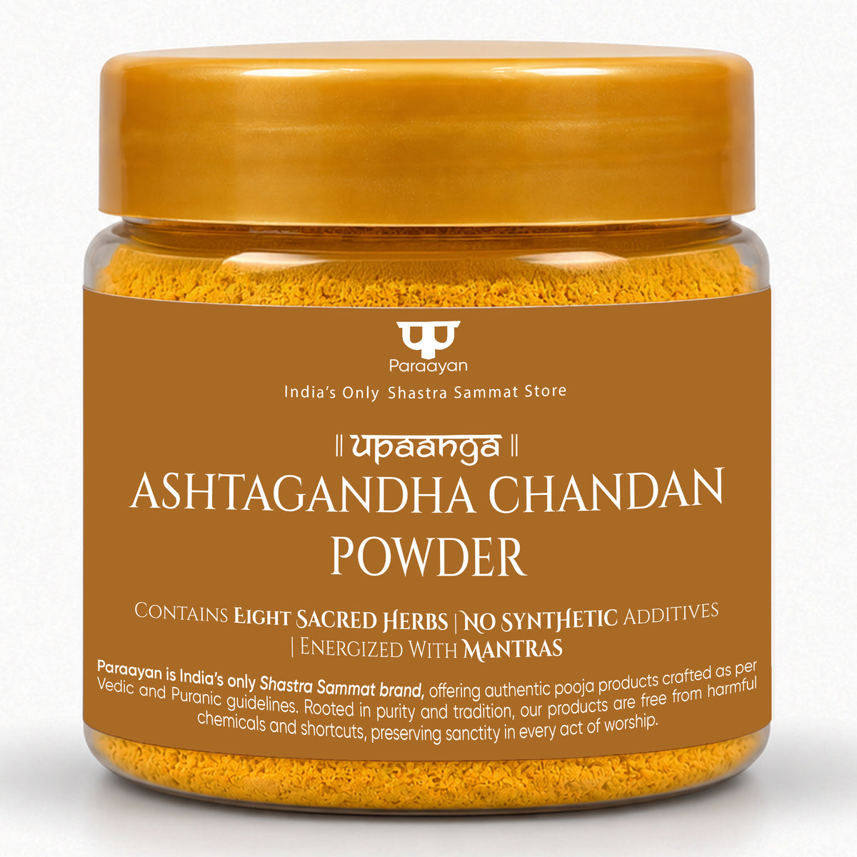 Paraayan Pure Ashtagandha Chandan Powder 50g | Shuddh Natural Chandan for Pooja, Tilak, Abhishek &amp; Meditation