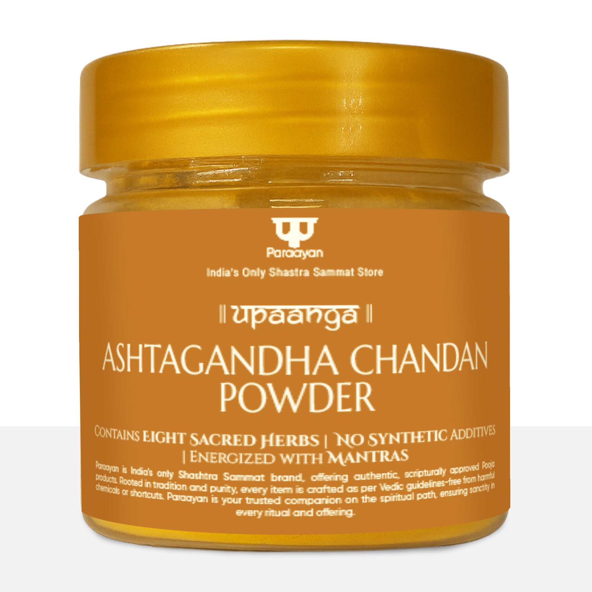 Paraayan Pure Ashtagandha Chandan Powder 50g | Shuddh Natural Chandan for Pooja, Tilak, Abhishek &amp; Meditation