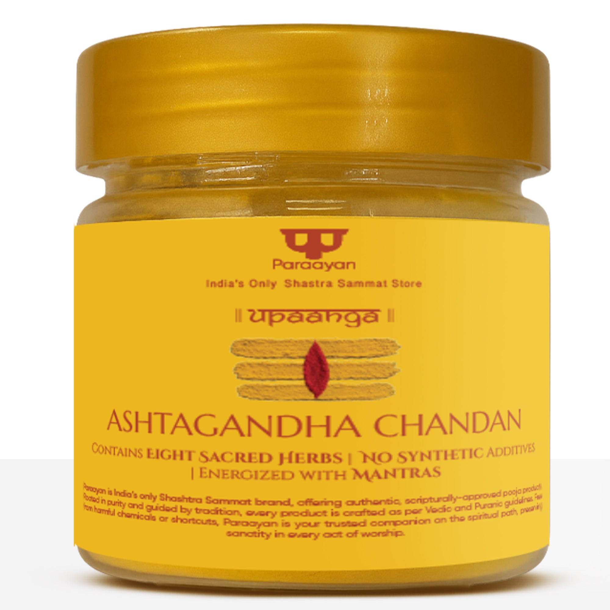 Paraayan Pure Ashtagandha Chandan Powder 50g | Shuddh Natural Chandan for Pooja, Tilak, Abhishek &amp; Meditation