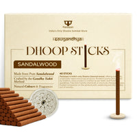 Paraayan Pure Dhoop Sticks I Bambooless & Charcoal-Free | 40 Long Sticks with Dharma Rath Chakra Dhoop Stand | Pure Natural Aroma for Pooja, Meditation & Havan