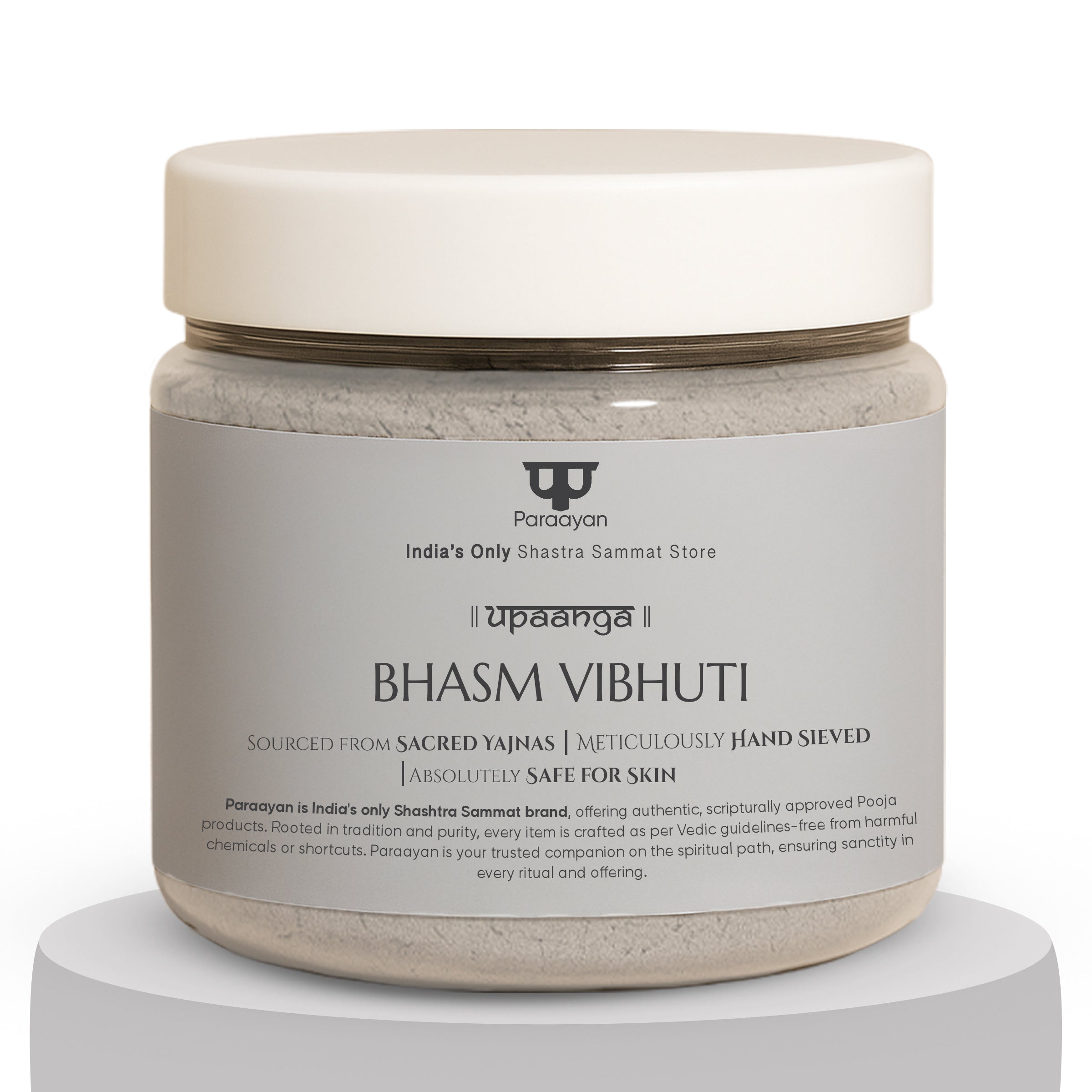 Paraayan Upaanga Bhasm Vibhuti |  1 Pack, 1 Box, 50g