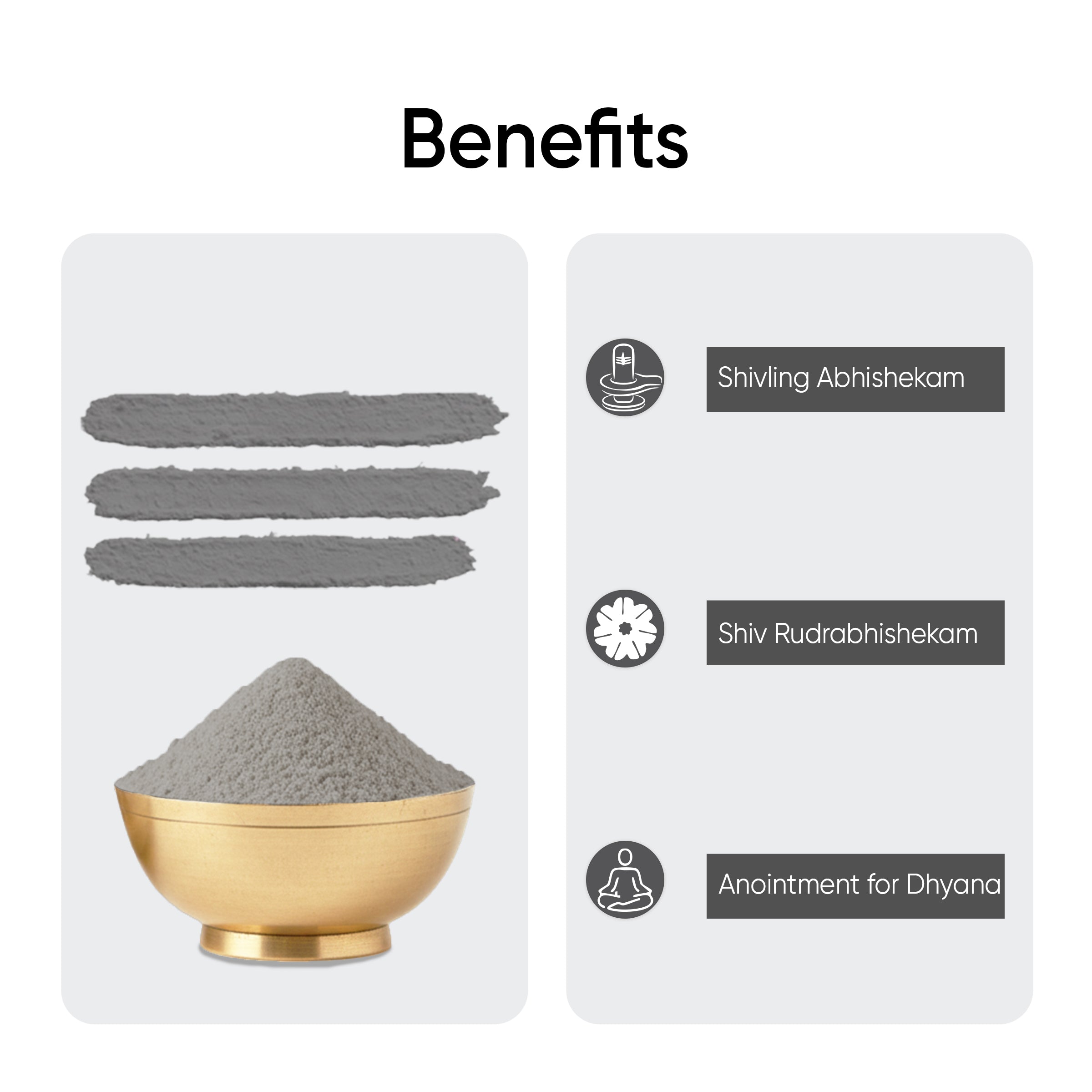 Paraayan Bhasm Vibhuti Powder for Pooja | Rudrabhishek, Shiva Puja | Vibuthi Powder Sourced from Sacred Rituals, Made as per Shastras | Fine Texture, Pure and Highly Sacred | Pack of 1