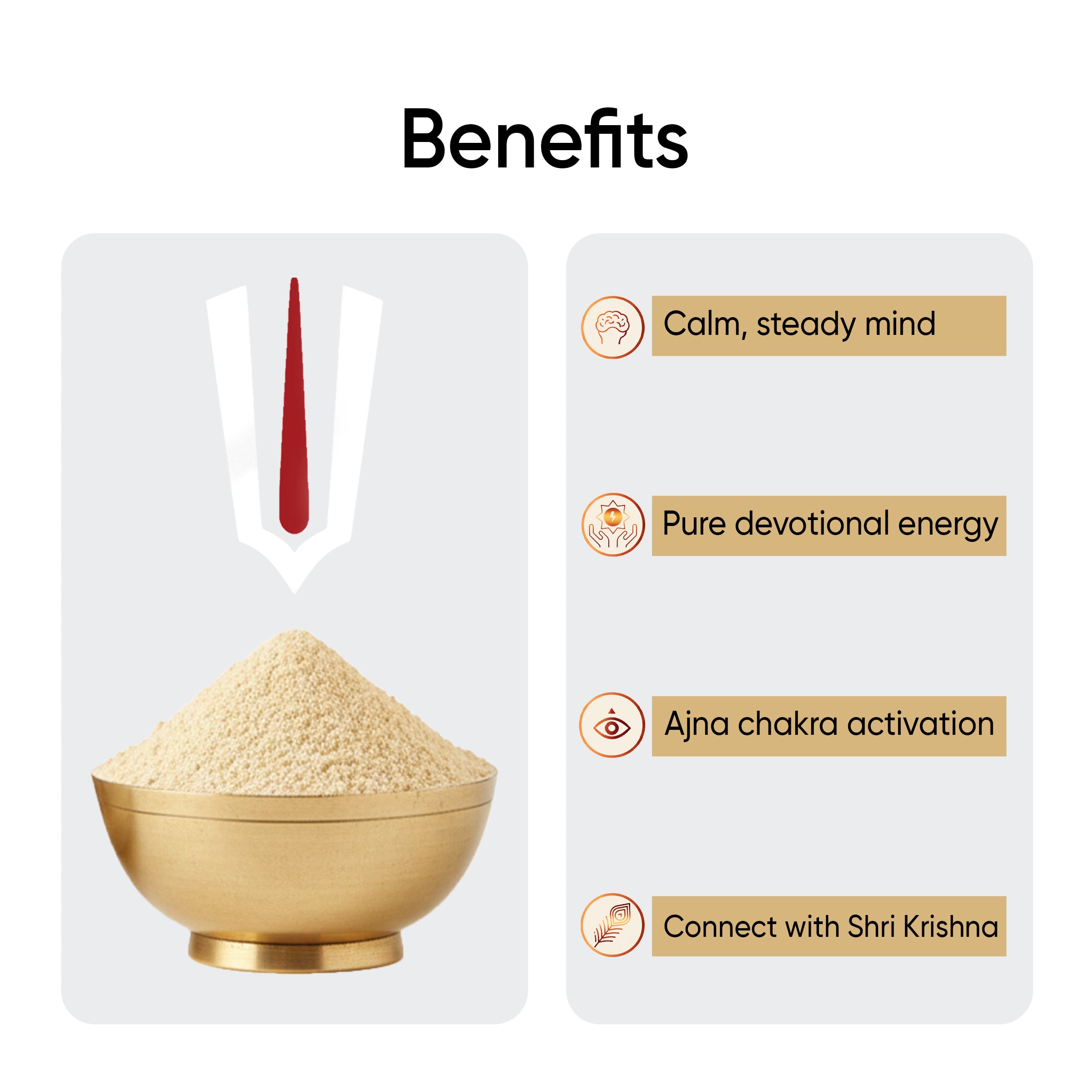 Gopi Chandan | Extracted from Gopi Talab | Mixed with Braj Raj | For Daily Tilak and Pooja | Krishna Vishnu Ram Tilak | Natural and Pure