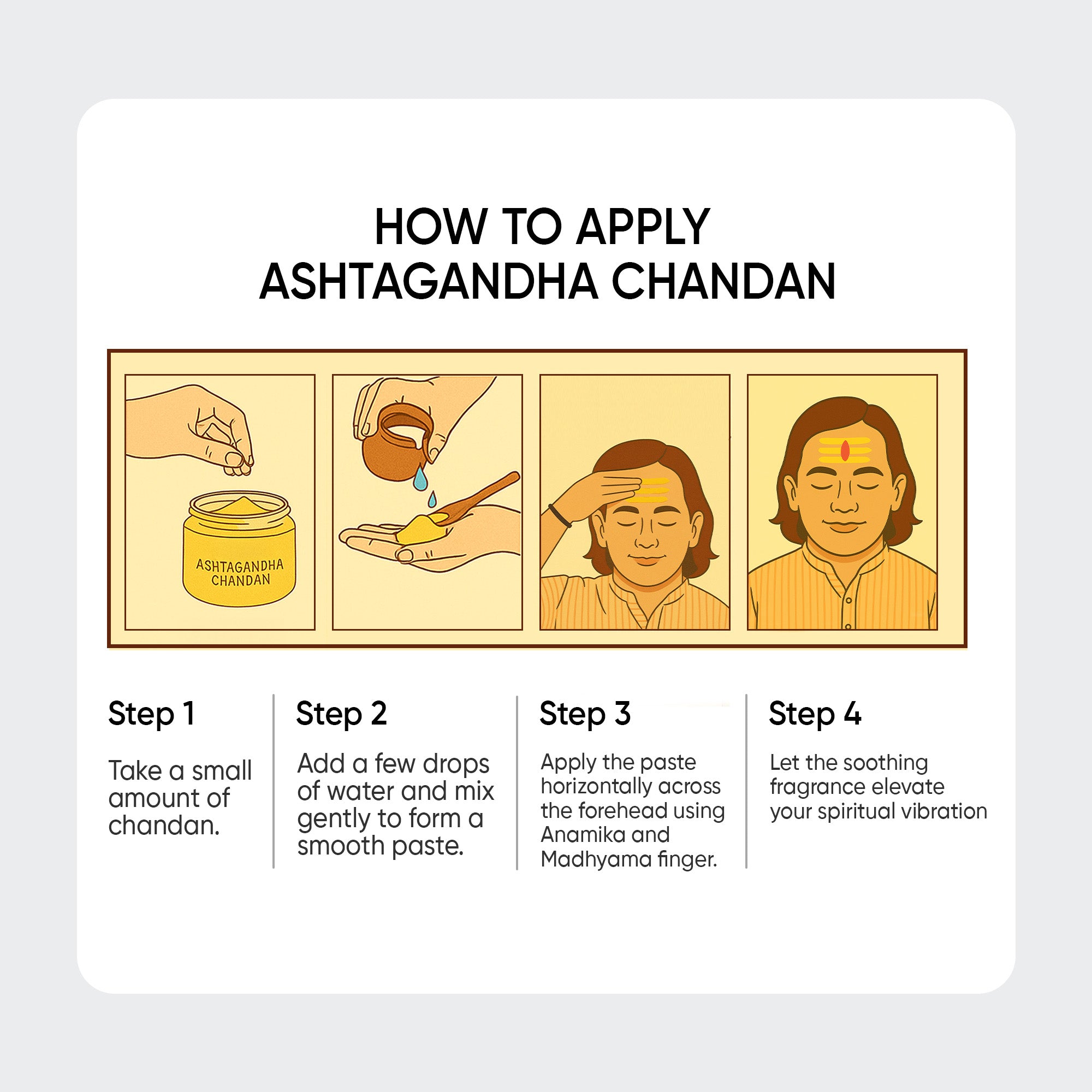 Paraayan Pure Ashtagandha Chandan Powder 50g | Shuddh Natural Chandan for Pooja, Tilak, Abhishek &amp; Meditation