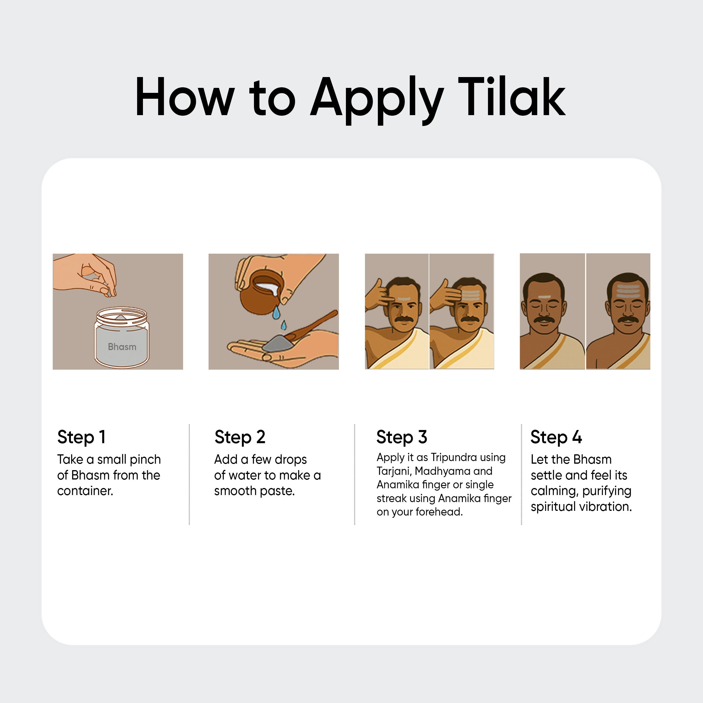 Paraayan Upaanga Bhasm Vibhuti |  1 Pack, 1 Box, 50g