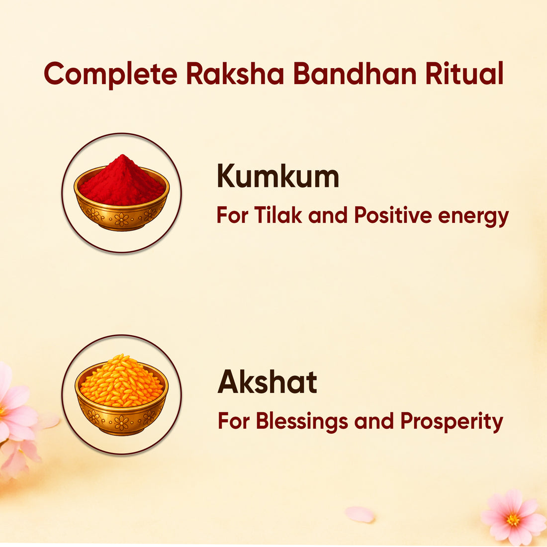 Paraayan Brass Rakhi for Brother| 5 Brass Rakhis | Bhagavata Purana Rakhi with Vishnupad, Kamal & Sudarshan Chakra Symbols I Premium and Authentic Rakhi for Raksha Bandhan
