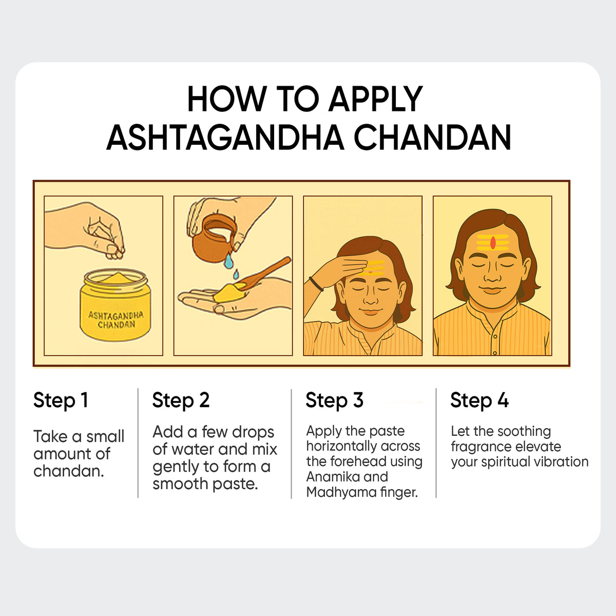 Paraayan Pure Ashtagandha Chandan Powder 50g | Shuddh Natural Chandan for Pooja, Tilak, Abhishek &amp; Meditation