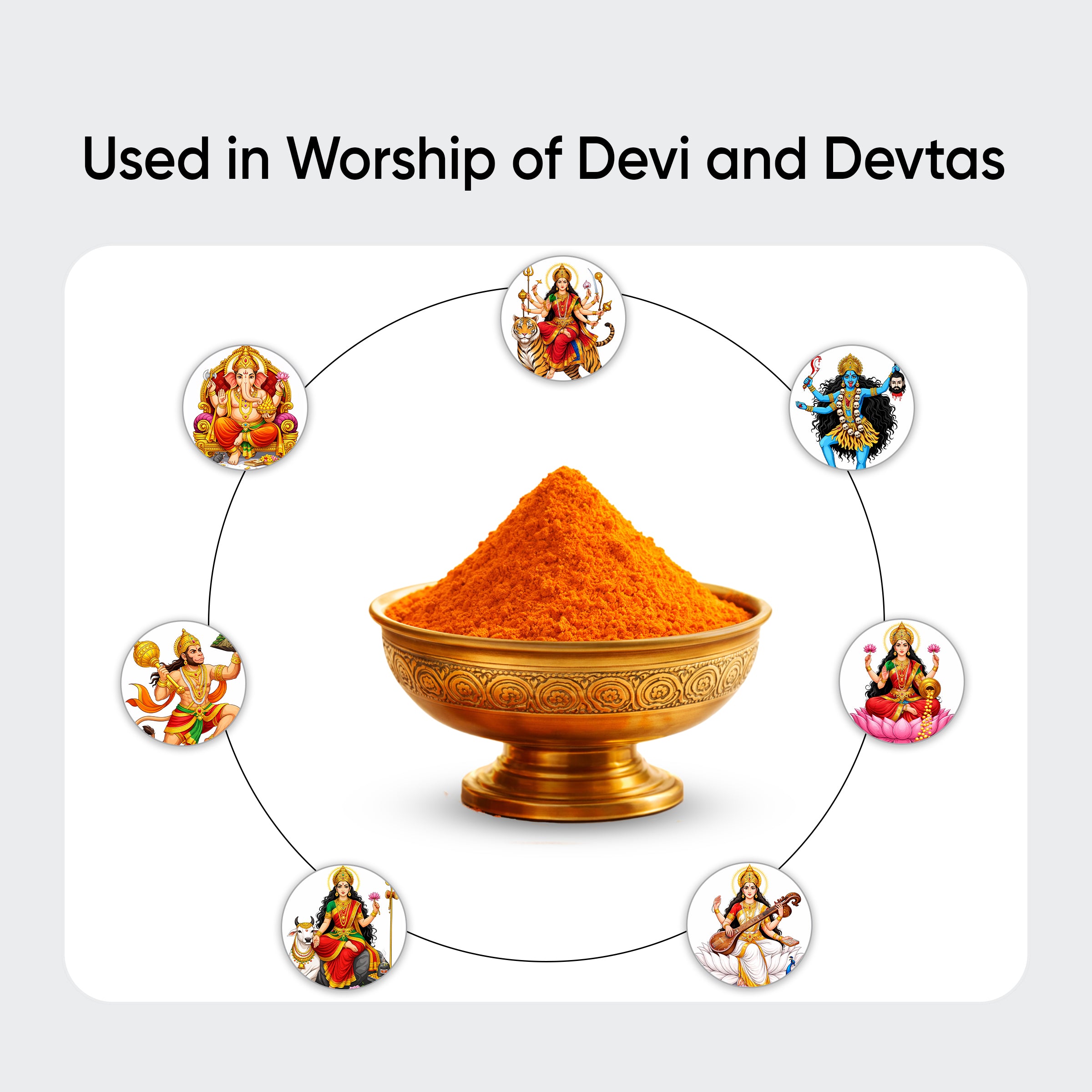 Paraayan Pure Orange Sindoor 50g | Bhagwa Roli for Hanuman Pooja, Navratri &amp; Diwali Rituals