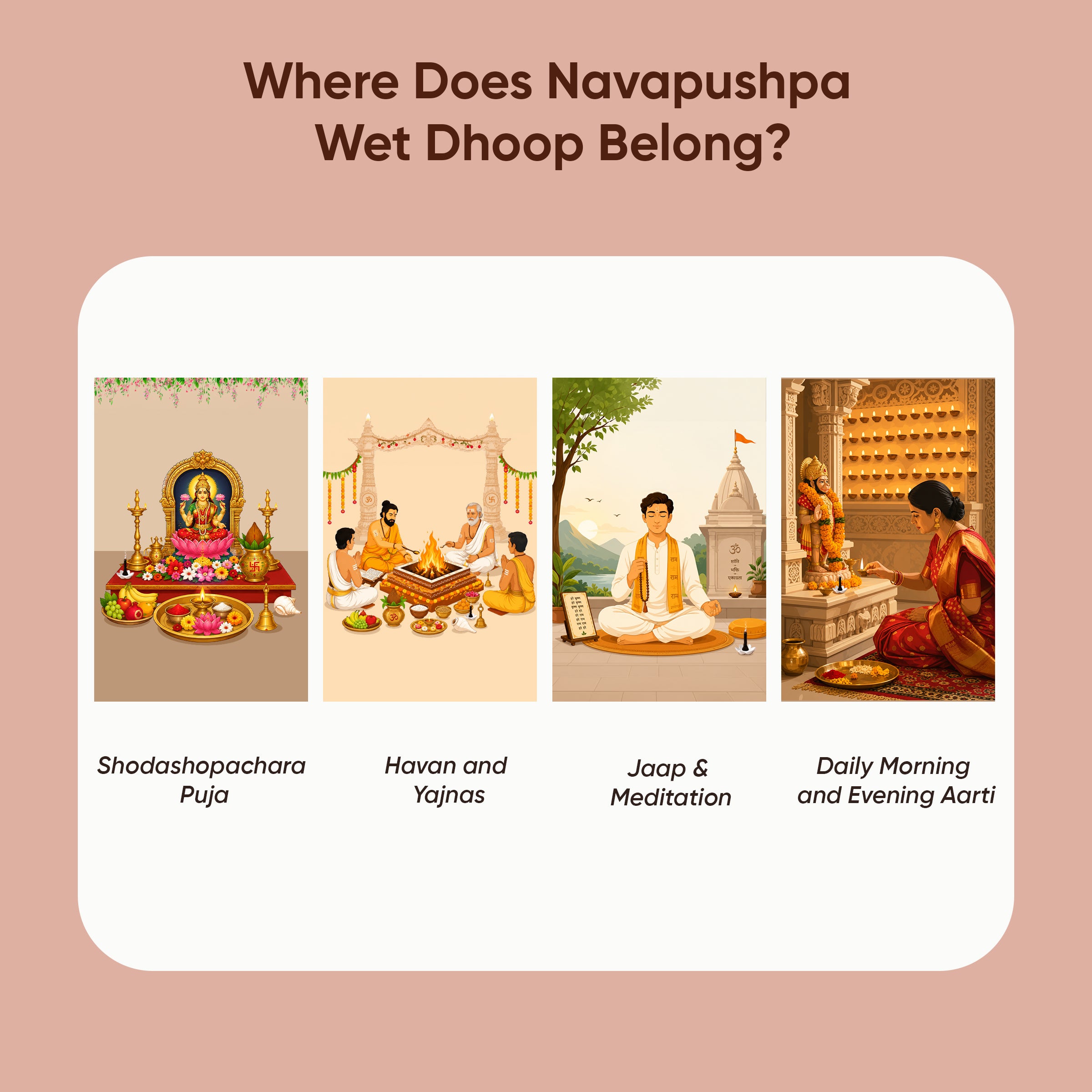 Paraayan Navapushpa Wet Dhoop | Handcrafted Dhoop with Guggul & 9 Sacred Flowers | Premium Pooja Dhoop for Daily Worship & Sacred Rituals