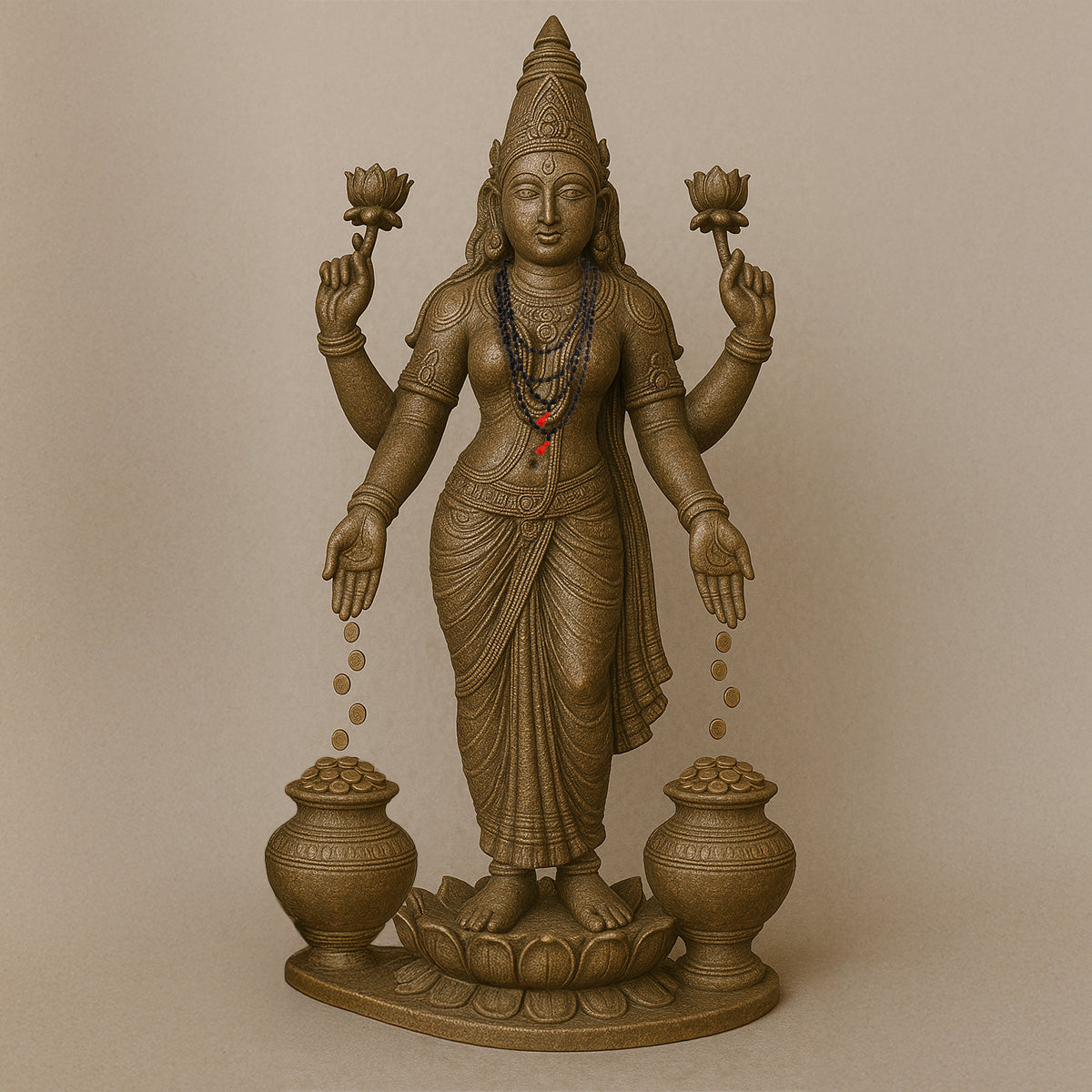 Paraayan Natural Pure Kamalgatte Ki Mala With 108 Beads |Made with  Authentic Lotus Beads For Meditation, Jaap Mala| Pack of 1