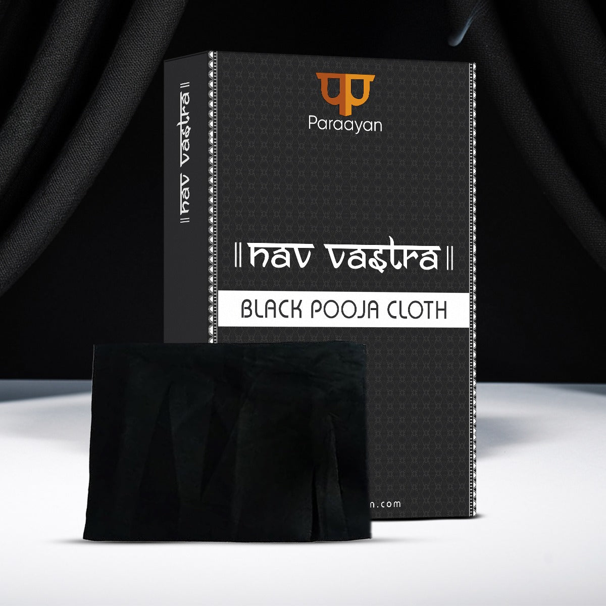 Paraayan Kaala Vastra For Shani Puja | 1.25 Meters Long | Bring Protection, Peace And Positivity To Your Home | Pack of 1  (Black Pooja Cloth )
