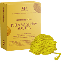 Paraayan Peela Vaishnav Sootra | 25 Meter | Pack of 2 | Blessed with Mantras | Traditional Yellow Thread (Peela Dhaga) For Devotional Practices And Protection