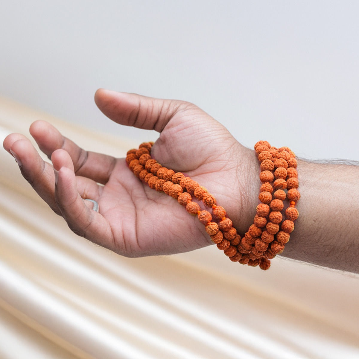 Paraayan Certified Natural Pure Panchmukhi Rudraksha Mala with 108 Beads, 7.5 mm  Rudraksha Beads Size (Approx) | Perfect For Pooja Meditation &amp; Jaap Mala | Pack of 1