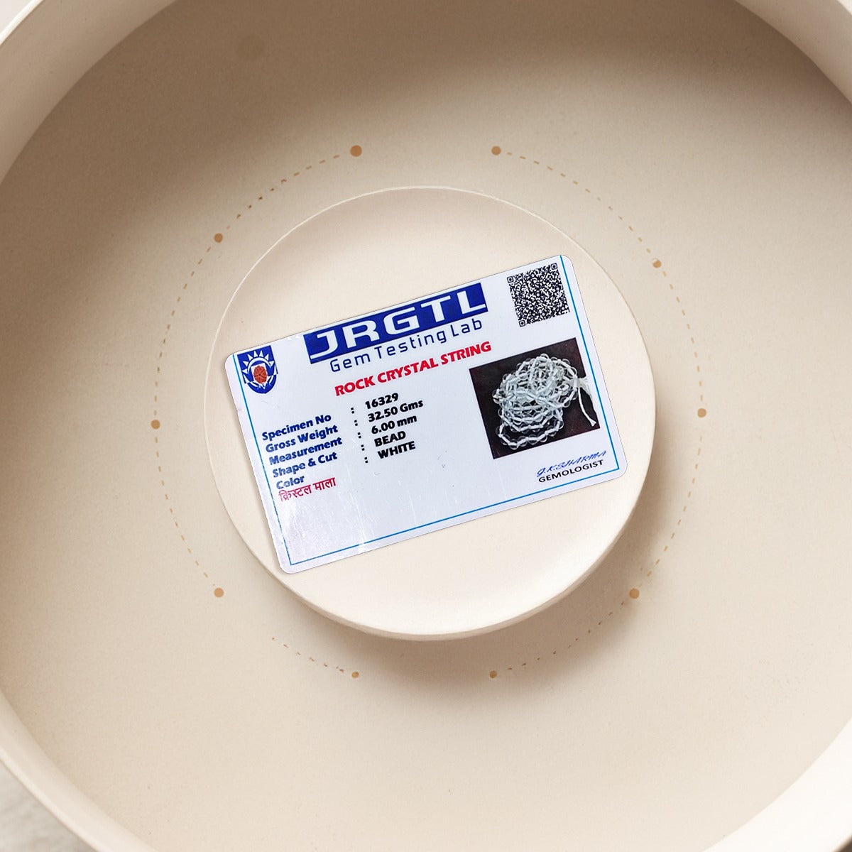 Paraayan Natural Pure Sphatik Mala with  108 Pure Crystal Beads | 6 mm Beads Size for Meditation, Puja Jaap Mala |Pack of 1