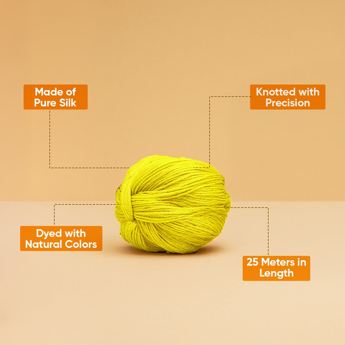 Paraayan Peela Vaishnav Sootra | 25 Meter | Pack of 2 | Blessed with Mantras | Traditional Yellow Thread (Peela Dhaga) For Devotional Practices And Protection